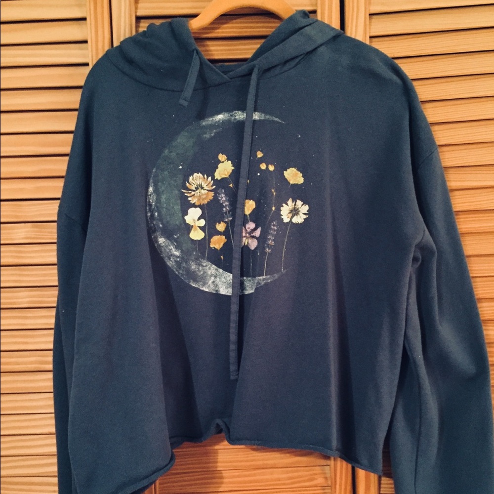 Blue Sweatshirt with Hood